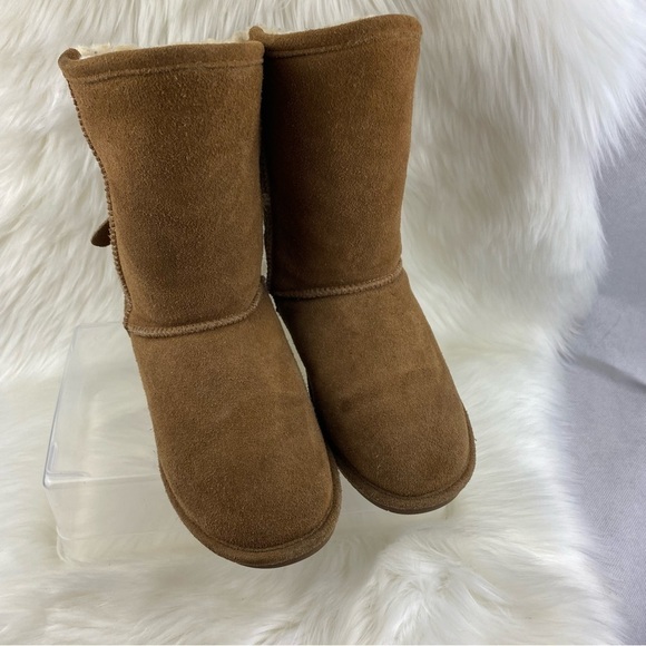 BEARPAW BOSHIE CHESTNUT DISTRESS SNOW- WINTER BOOTS SIZE 7 - Picture 7 of 10